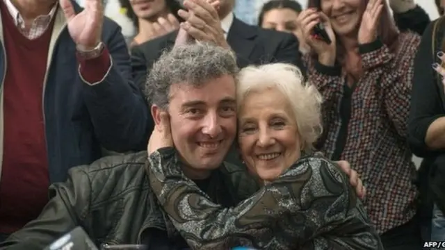 Estela Carlotto y Guido Montoya Carlotto 