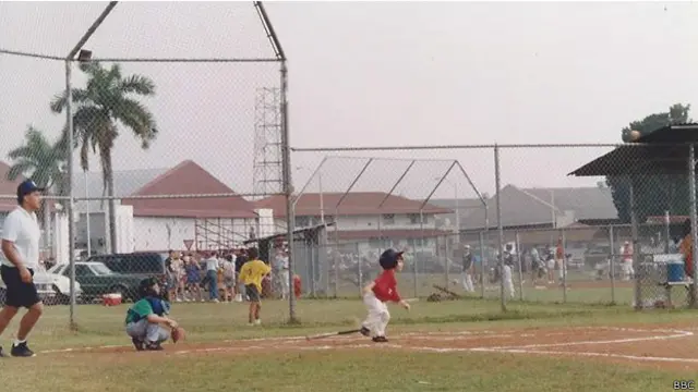 Liga de béisbol para niños.