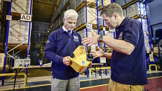 Almacén de ayuda humanitaria