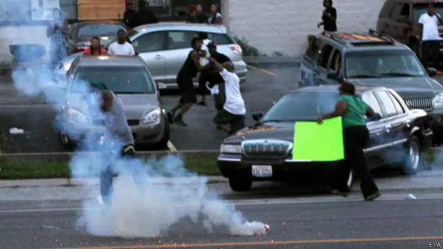 Разгон демонстрантов в США