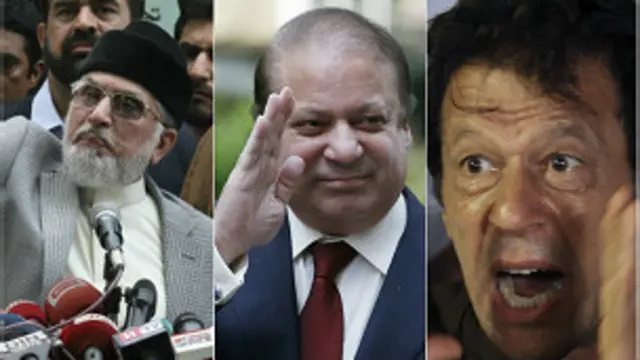 عمران خان اور طاہر القادری وزیراعظم نواز شریف کے مستعفی ہونے کا مطالبہ کر رہے ہیں