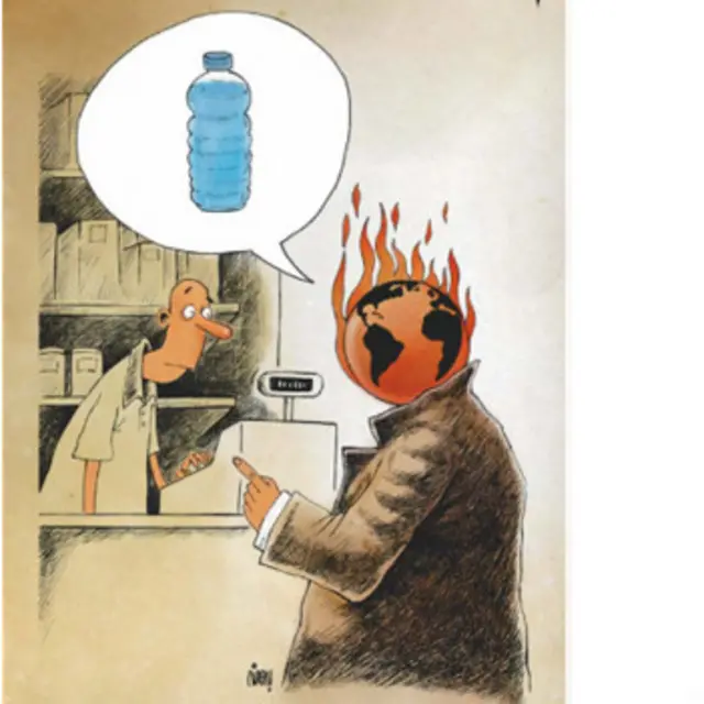 کارتون پیام برومند، شرق