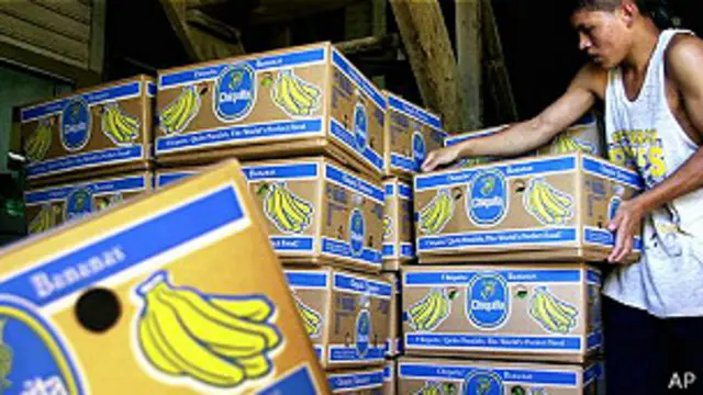 Cajas de bananas