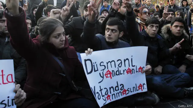Акция протеста в Баку