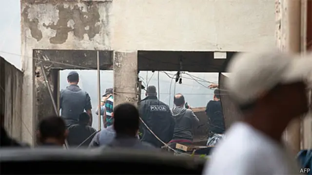 Local do acidente (AFP)