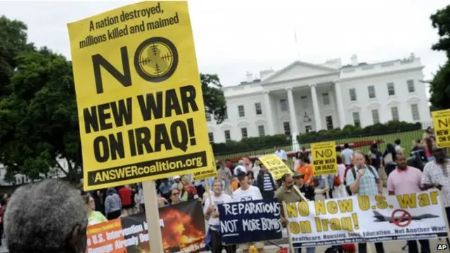 protesta en la Casa Blanca