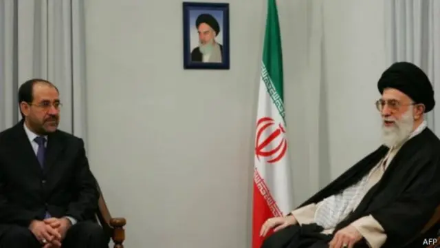 مرشد إيران على خامنئي في لقاء مع المالكي