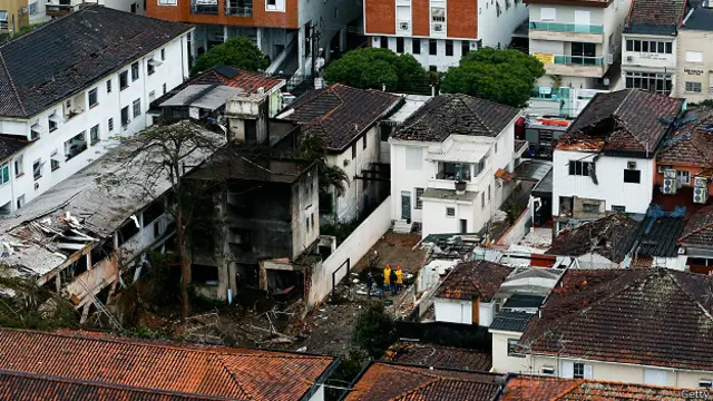 Área donde cayó la aeronave.