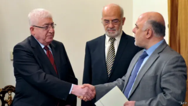 تصمیم فواد معصوم (چپ) در انتصاب عبادی (راست) استقبال طرفداران سابق مالکی را در پی داشته است