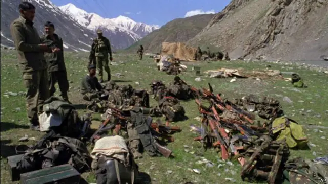 कारगिल में भारतीय सैनिक