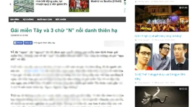 Bài viết gây tai tiếng đã được rút khỏi trang báo
