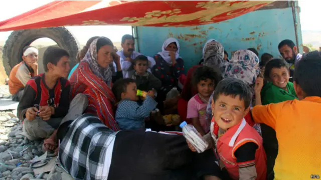 نازحون ايزيديون في فيشخابور