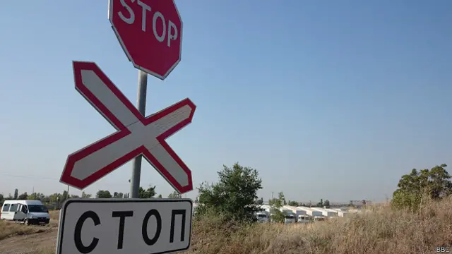 Российский гуманитарный конвой в поле