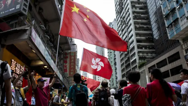 香港反占中游行