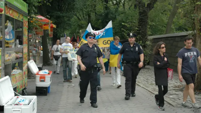 Демонстрация в Нью-Йорке