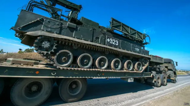 Перевозка российского танка