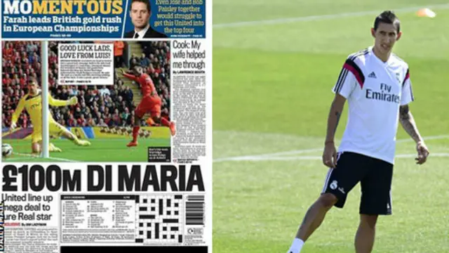 皇马边锋迪玛利亚