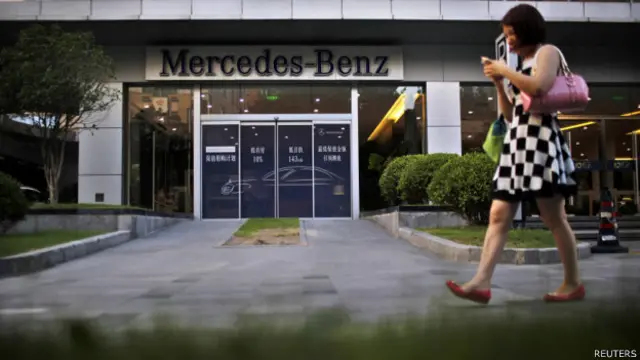 奔馳在上海的一家經銷商（5/8/2014）