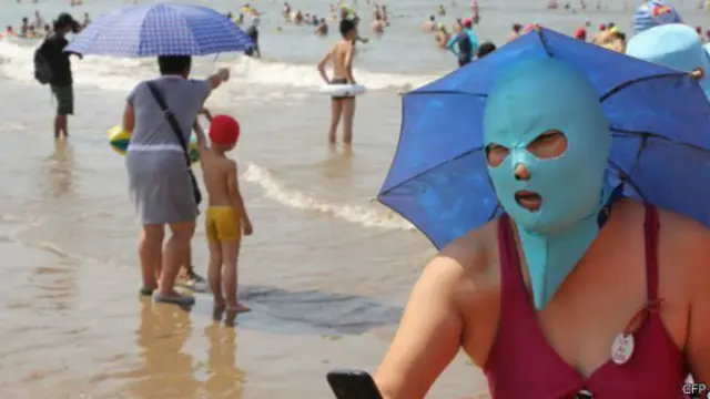 هناك العديد من الأدوات المبتكرة في الصين للوقاية من أضرار أشعة الشمس على البشرة