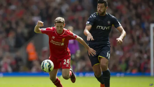 Самым зрелищным матчем уикенда был матч "Ливерпуль" - "Саутгемптон"