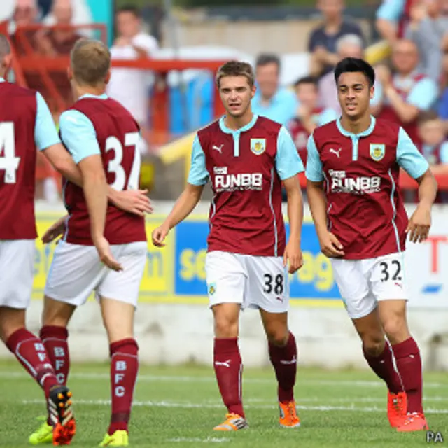 Jugadores del Burnley