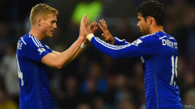 Diego Costa dan Andre Schurrle, dua pencetak gol Chelsea