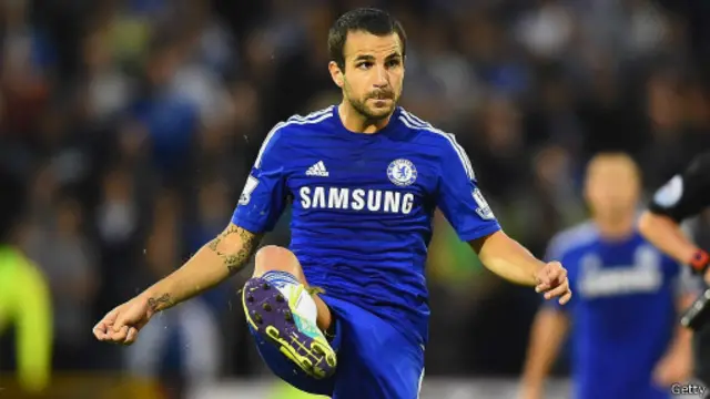 Mantan kapten Arsenal, Cesc Fabregas, menjadi kunci permainan Chelsea