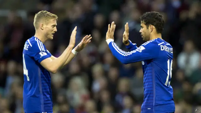 كوستا أحرز الهدف الأول وتشورلي أضاف الثاني