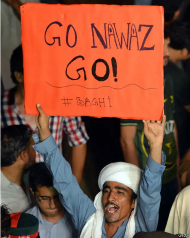 آزادی اور انقلاب مارچ میں شریک افراد کا سب سے من پسند نعرہ ’گو نواز گو‘ رہا ہے۔