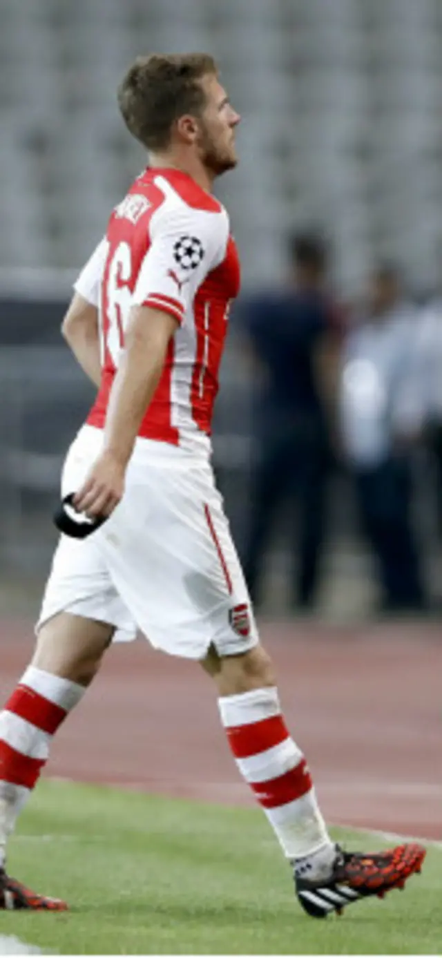 Ramsey diganjar kartu kuning kedua menit ke 80