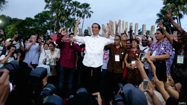 Ông WIdodo sau khi trúng cử hồi tháng 7/2014