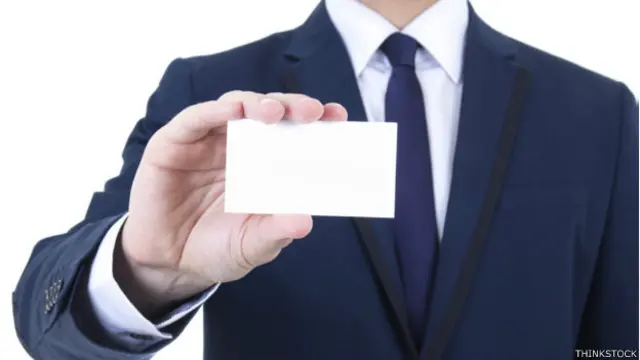 Tarjeta de presentación vacía