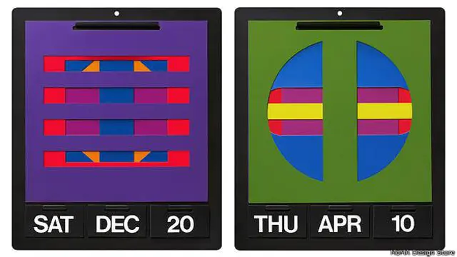 Вечный настенный календарь, фото MoMA Design Store