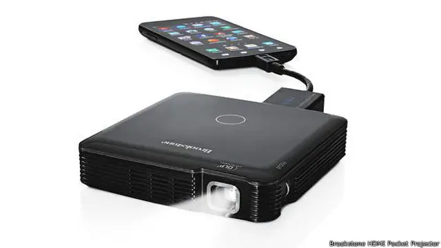 Карманный проектор, фото Brookstone