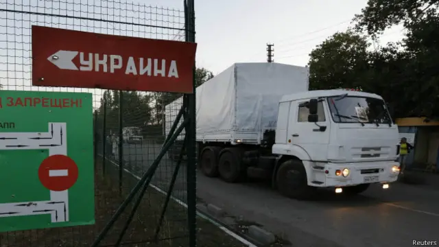 Camión cruza la frontera hacia Ucrania