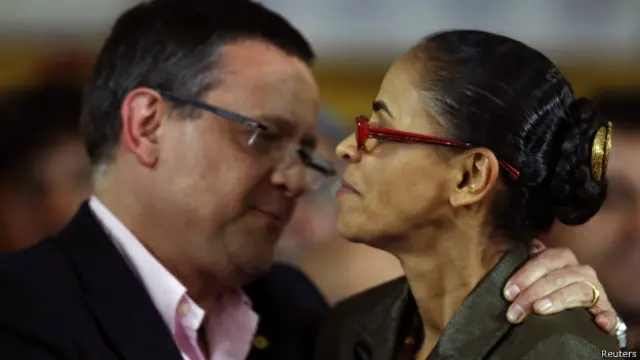 Marina Silva com Beto Albuquerque (Reuters)