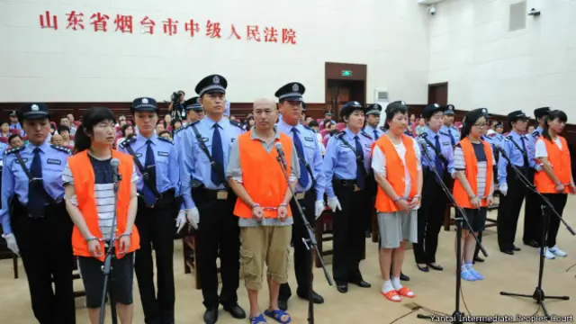 Обвиняемые в убийстве члены секты