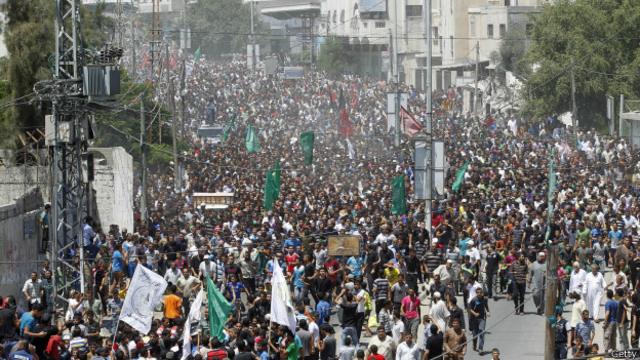 Funeral de comandantes de Hamas