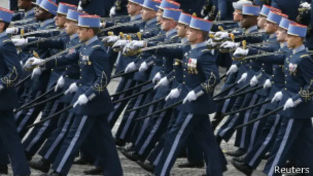 Парад во Франции