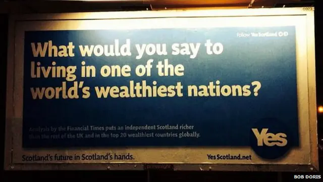 Cartel a favor de la independencia de Escocia