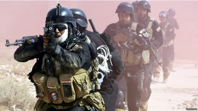 تدريب للقوات العراقية في كربلاء