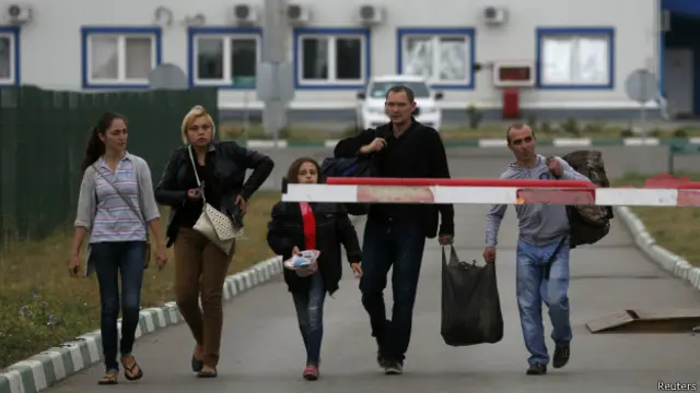 Беженцы на границе