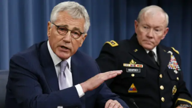 Chuck Hagel y Martin Dempsey