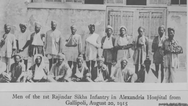 इटली के मोर्चे पर घायल हुए भारतीय सैनिक