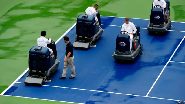 Lluvia en el US Open