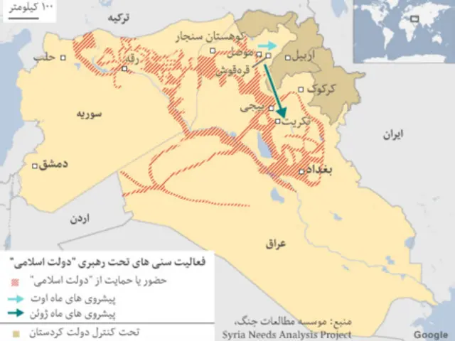 پیشرفت های گروه 'دولت اسلامی' در خاک عراق