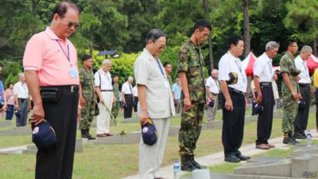 八二三戰役56週年,金門軍民悼念陣亡將士。