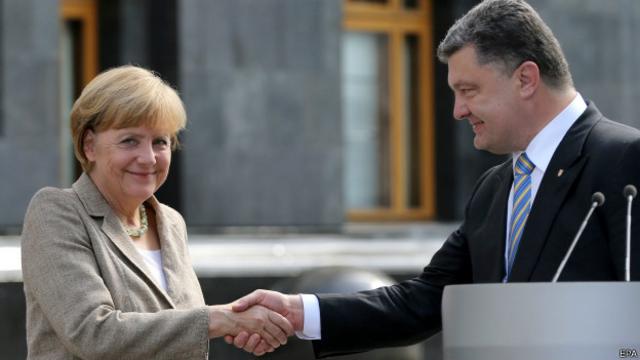 Ангела Меркель и Петр Порошенко в Киеве