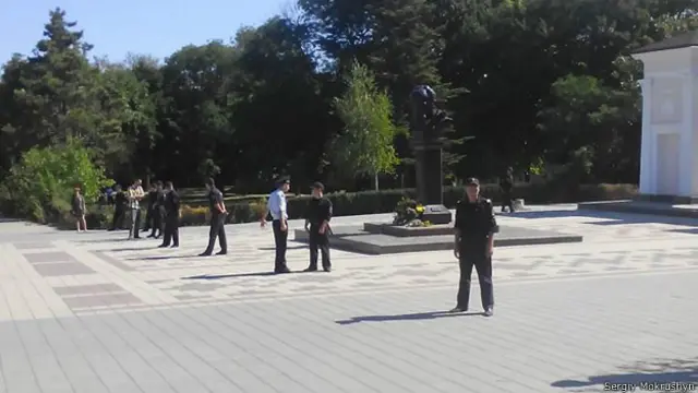 Парк Шевченка у Сімферополі на День Незалежності