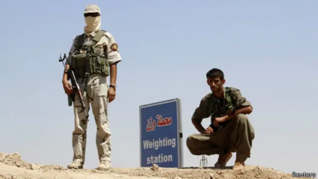 Fuerzas de seguridad kurdas en Kirkuk